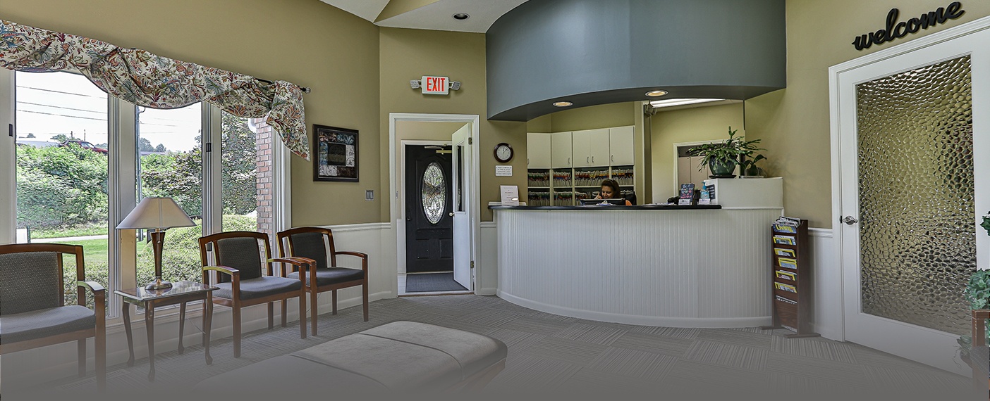 Dental office reception desk