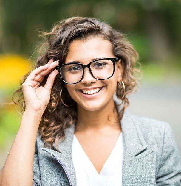 Woman with beautiful smile