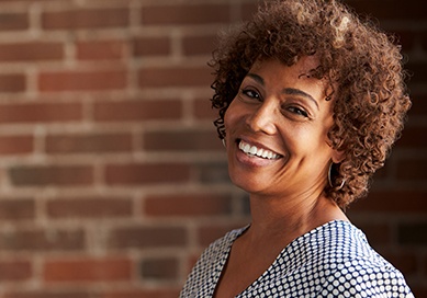 Woman with beautiful smile